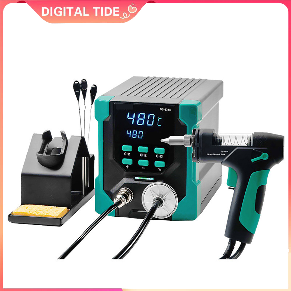 Desoldering Gun Vacuum Electric - SS-331NH ESD LCD Digitale Elektrische Desoldeerpomp
