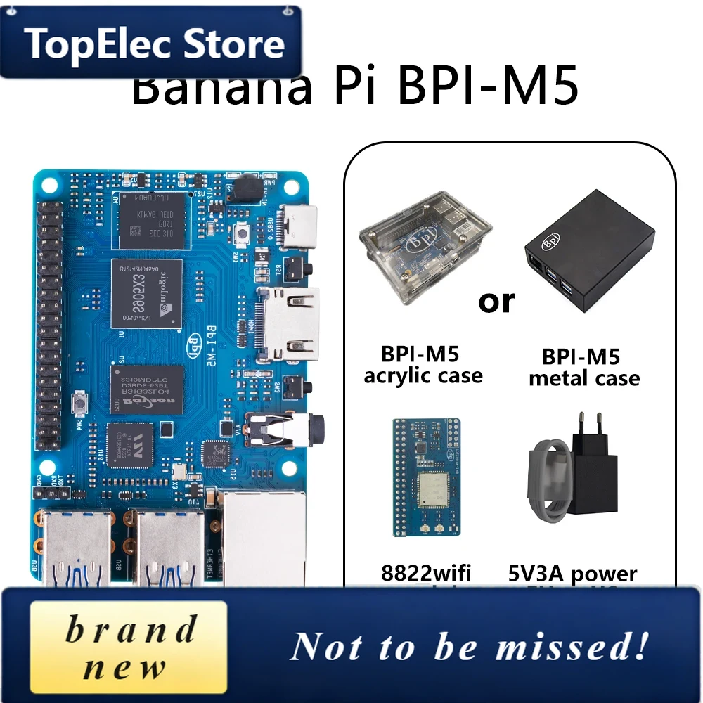 Banana Pi Bpi-M5 - TopElec Banana PI BPI-M5 SET met
