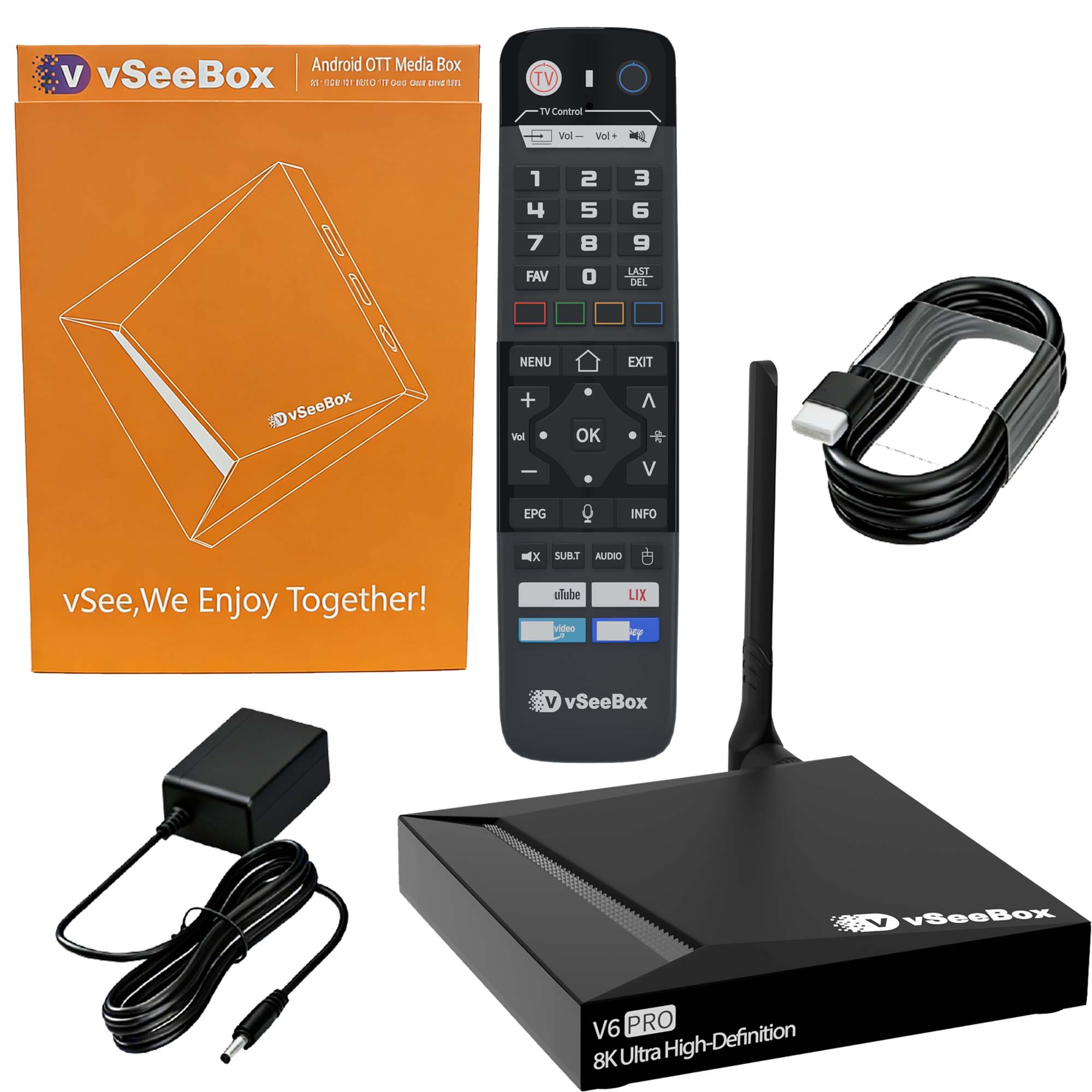 Khadas Vim4 8Gb - VSeeBox V6 Pro 2026 Nieuwste model,
